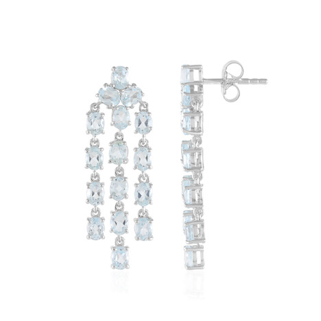 Orecchini in argento con Topazio Blu Cielo