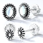 Orecchini in argento con Madreperla (Desert Chic)