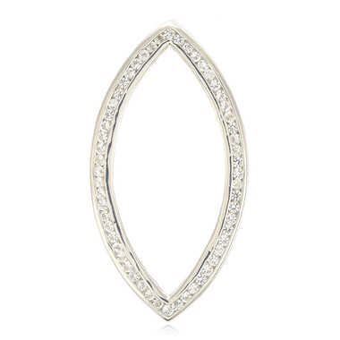 Pendentif en argent et Topaze blanche (MONOSONO COLLECTION)