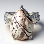 Anello in argento con Diaspro Dentritico Sonora