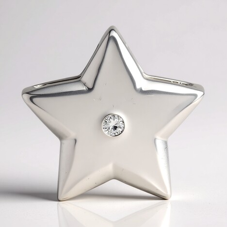 Ciondolo in argento con Diamante I1 (G) (Annette)