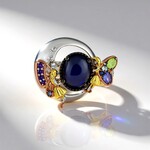 Anello in argento con Opale Mezezo (Gems en Vogue)