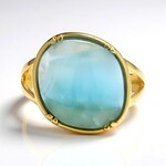 Anello in argento con Larimar