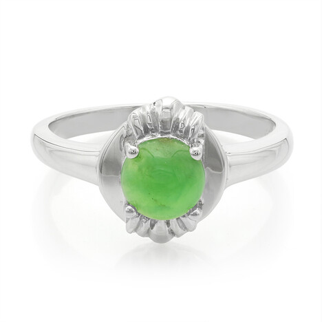 Imperial Chrysoprase Silver Ring