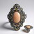 Anello in argento con Pietra di Luna Pesca (Annette classic)