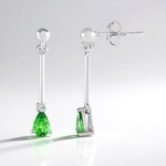 Orecchini in argento con Lemshuku Tsavorite