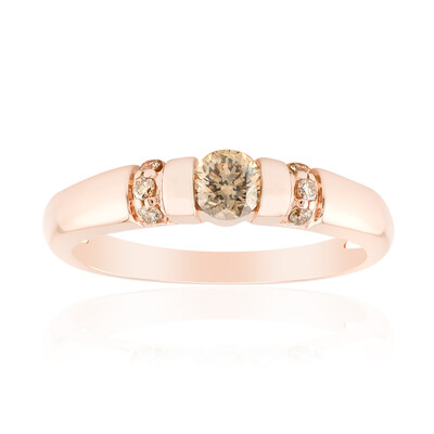 Bague en or et Diamant rose de France VS1 d'Argyle (Annette)