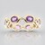 Anello in oro con Zaffiro Ceylon Porpora