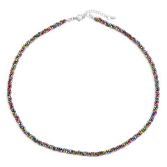 Zilveren halsketting met Mystieke Hematieten