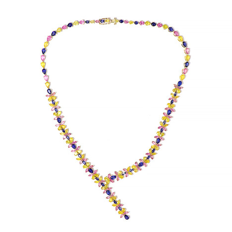 Madagaskar-Saphir-Goldcollier (de Melo)