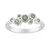 Tulear Green Sapphire Silver Ring (Pallanova)