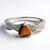 Anello in argento con Occhio di Tigre Rosso
