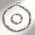 Parure in argento con Quarzo Anguria