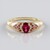 Anello in oro con Rubellite