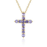 Collier en argent et Tanzanite