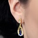 Pendientes en plata con Zafiro azul (Gems en Vogue)