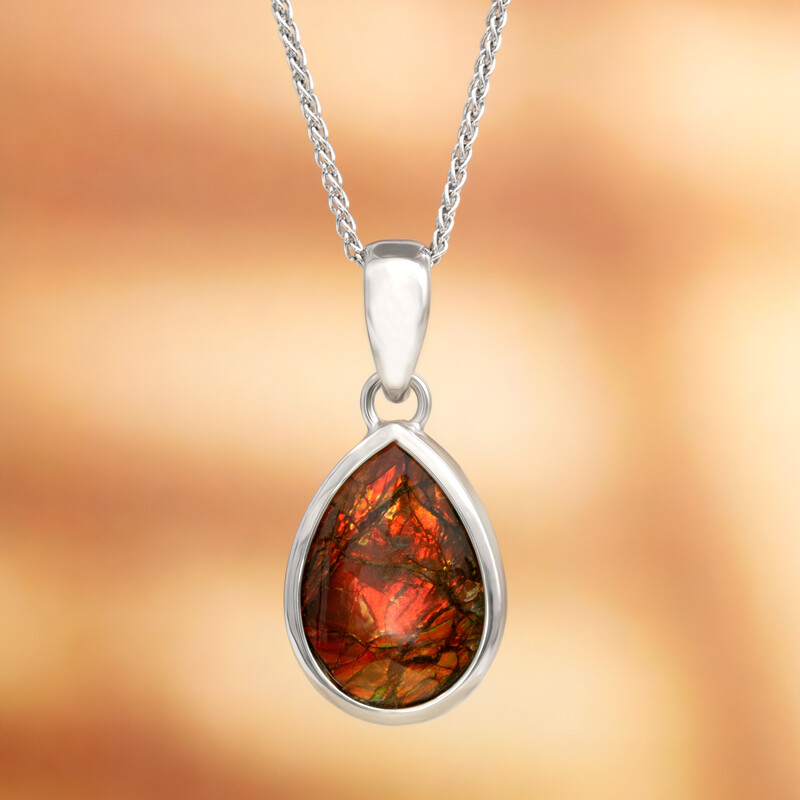 Ciondolo in argento con Ammolite