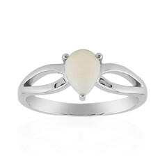 Anello in argento con Opale Bianco