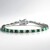 Bracciale in argento con Smeraldo Zambia (Gems en Vogue)