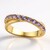 Anello in oro con Zaffiro Ceylon Porpora (non riscaldato)