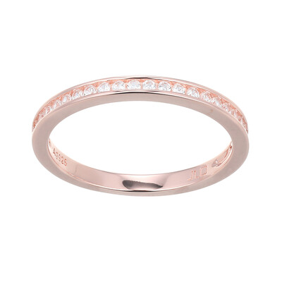 Zilveren ring met zirkonen