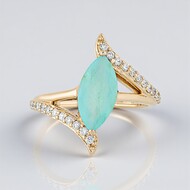 Paraiba-Opal-Goldring (AMAYANI)
