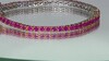 Brazalete en plata con Rubí de Birmania (Gems en Vogue)