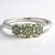 Anello placcato in platino con Diamante Fancy