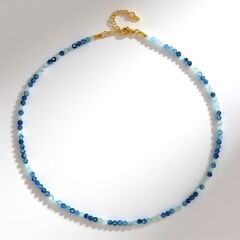 Collier en argent et Aigue-marine du Brésil