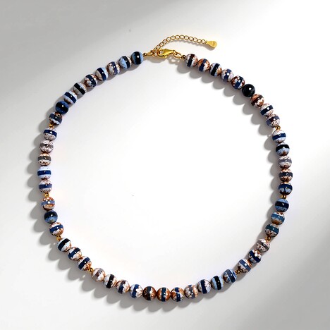 Collana in argento con Agata della Mongolia