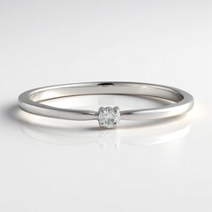 Anello in argento con Diamante I2 (H)
