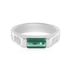 Anello in argento con Tormalina Verde di Benedito (Adela Silber)