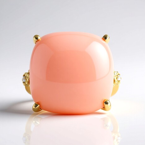 Anello in oro con Opale Rosa (CIRARI)