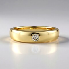 Anello in oro con Diamante Cioccolato I2