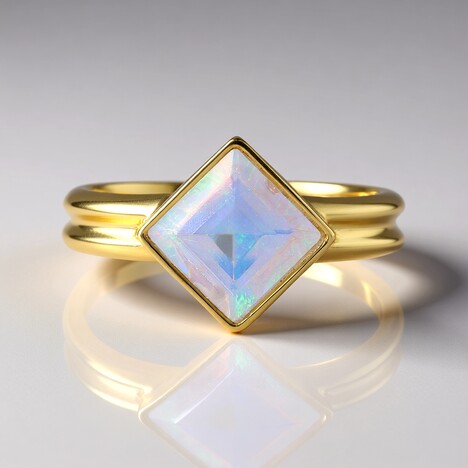 Anello in argento con Opale di Welo