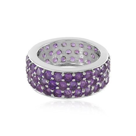 Anello in argento con Ametista Uruguay (de Melo Essence)