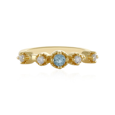 Bague en argent et Aigue-Marine Santa Maria