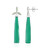Pendientes en plata con Calcedonia verde (KM by Juwelo)