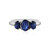 Anello in argento con Zaffiro Stellato Blu