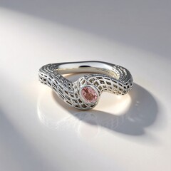 Anello in argento con Tormalina Rosa (SAELOCANA)