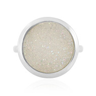 Perlenschimmer-Glitzer-Achat-Silberring
