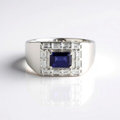 Anello in argento con Iolite