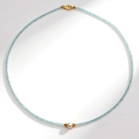 Collana in argento con Acquamarina Brasiliana