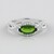 Anello in argento con Diopside Russo