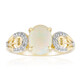 Anello in oro con Opale Bianco Brasiliano