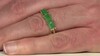 Anillo en oro con Esmeralda de Zambia
