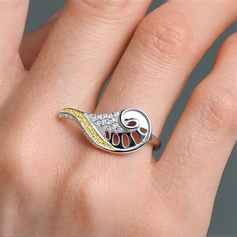 Zirkon-Silberring (MONOSONO COLLECTION)