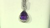 Zilveren hanger met een Siberische amethist