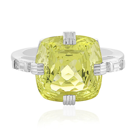 Anello in argento con Citrino Giallo Canarino (PHANTASIA)