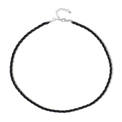 Collier en argent et Spinelle noir
